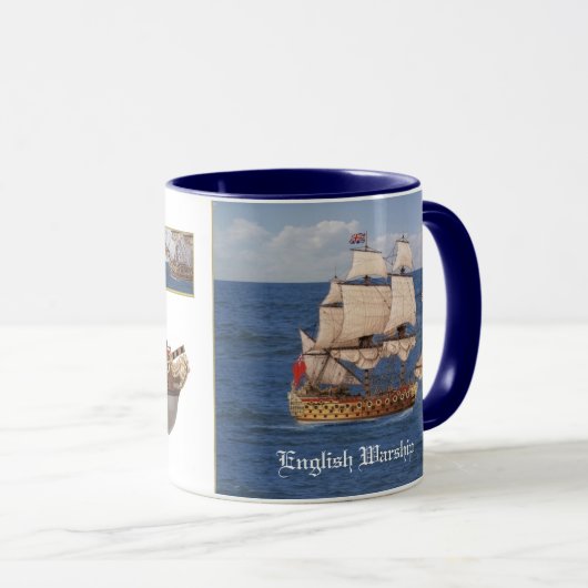 Englisches Kriegsschiffs-SeeTasse Tasse (VorderseiteRechts)