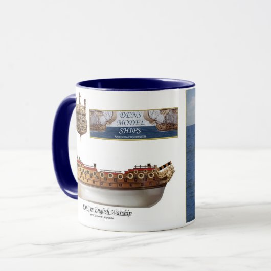 Englisches Kriegsschiffs-SeeTasse Tasse (Vorderseite Links)