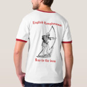 Englisches Longbowman-Shirt T-Shirt (Rückseite)