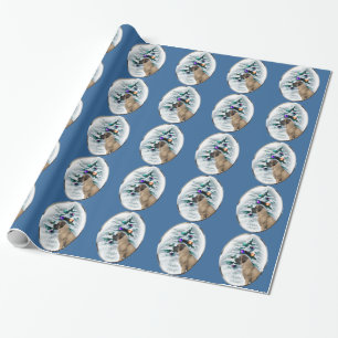 Englisches Mastiff-Weihnachten Geschenkpapier