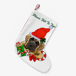 Englisches Mastiff-Weihnachten Kleiner Weihnachtsstrumpf