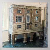 Englisches Puppenhaus mit Balkonen Poster (Vorne)