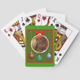 Englisches Spielzeugspaniel-Rubin Spielkarten