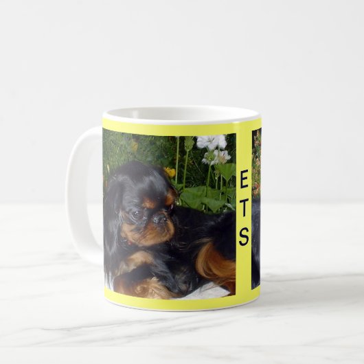 Englisches Spielzeugspaniel-Tasse Kaffeetasse (Vorderseite Links)