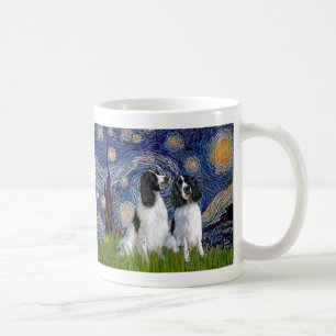 Englisches Springer-Paar - Sternennacht Kaffeetasse