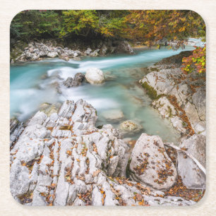 Englisches Tal in Karwendel Strecke Rechteckiger Pappuntersetzer