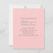 englisches Tee-Party des viktorianischen Einladung (Rückseite)