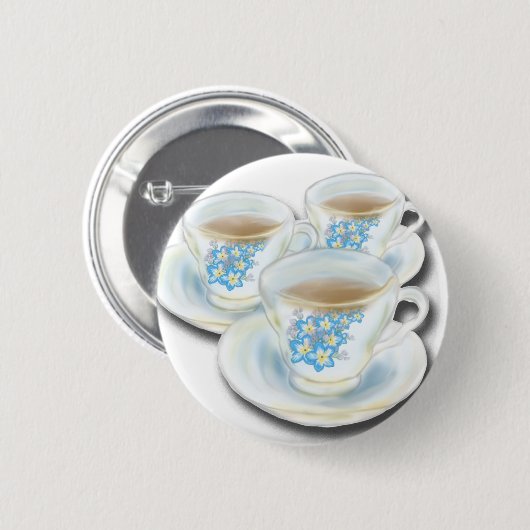 Englisches Tee-Set - China mit vergessenen Blume Button (Vorne & Hinten)