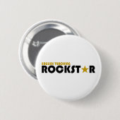 Englisches unterrichtendes Rockstar Button (Vorne & Hinten)