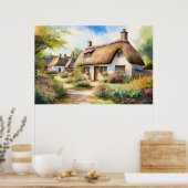 englisches Village Poster (Küche)