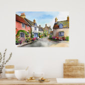 englisches Village Poster (Küche)