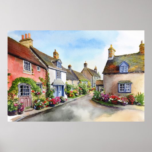 englisches Village Poster (Vorne)