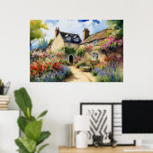 englisches Village Poster (Heimbüro)