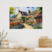 englisches Village Poster (Küche)