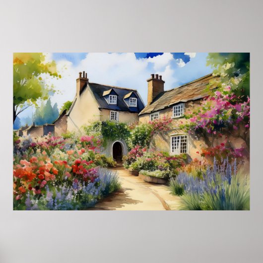 englisches Village Poster (Vorne)