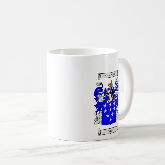 (Englisches) Wappen Baileys Kaffeetasse (VorderseiteRechts)