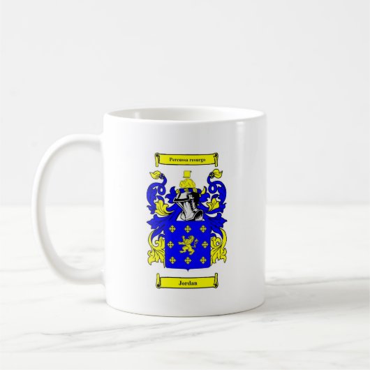 (Englisches) Wappen Jordaniens Kaffeetasse (Links)