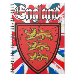 Englisches Wappen Notizblock