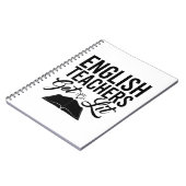 Englischlehrer bekommen Lit Notizblock (Linke Seite)