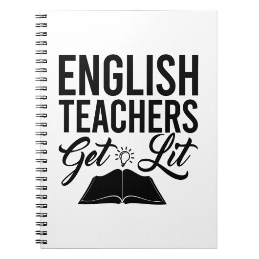 Englischlehrer bekommen Lit Notizblock (Vorderseite)