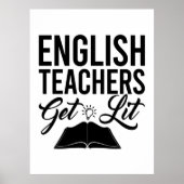 Englischlehrer bekommen Lit Poster (Vorne)