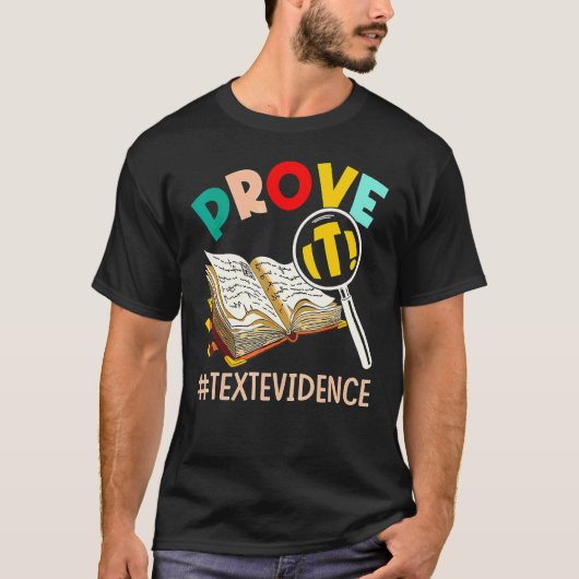 ENGLISCHLEHRER Beweisen Sie Es Textbeweis T-Shirt (Vorderseite)