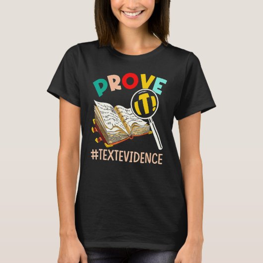 ENGLISCHLEHRER Beweisen Sie Es Textbeweise T-Shirt (Vorderseite)