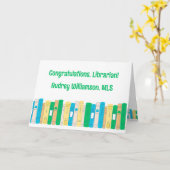 Englischlehrer / Bibliothekarischer MLS-Abschluss Karte (Gelbe Blume)