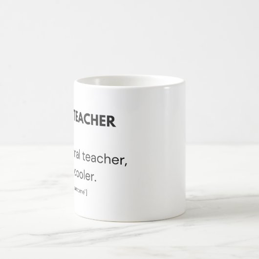 Englischlehrer Cool Professor und Erzieher Kaffeetasse (Mittel)