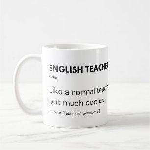 Englischlehrer Cool Professor und Erzieher Kaffeetasse