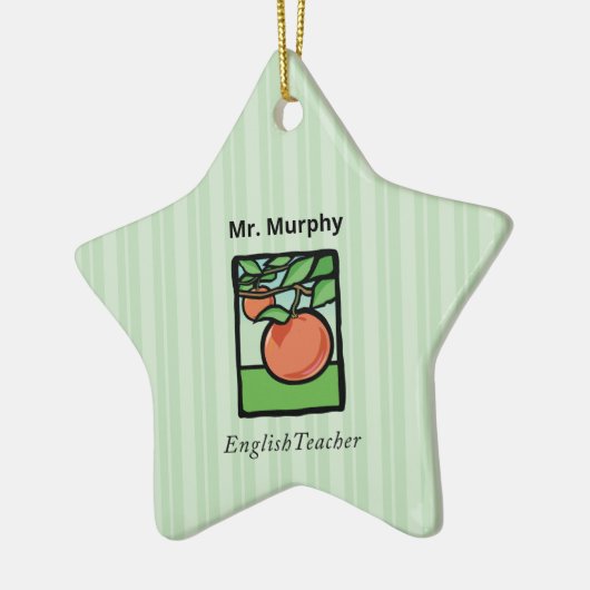 Englischlehrer Danke, Apple Keramik Ornament (Links)