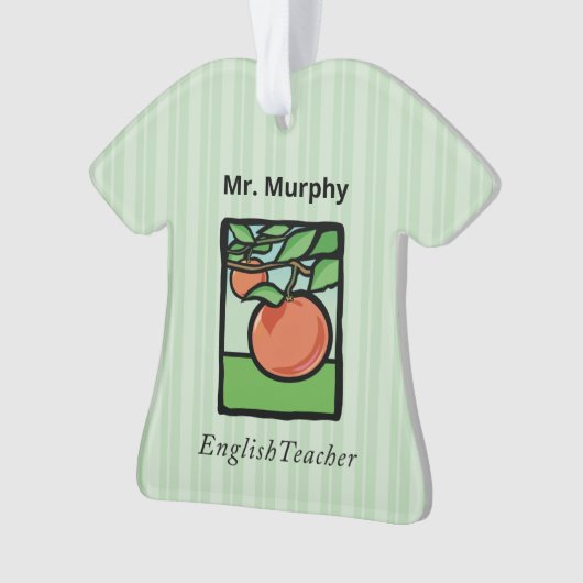 Englischlehrer Danke, Apple Ornament (Vorderseite)