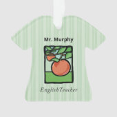 Englischlehrer Danke, Apple Ornament (Vorderseite)