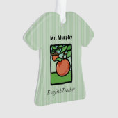 Englischlehrer Danke, Apple Ornament (Vorderseite)