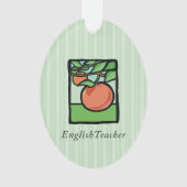 Englischlehrer Danke, Apple Ornament (Vorderseite)