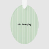 Englischlehrer Danke, Apple Ornament (Rückseite)