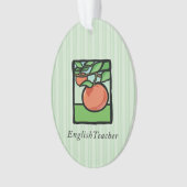 Englischlehrer Danke, Apple Ornament (Vorderseite)