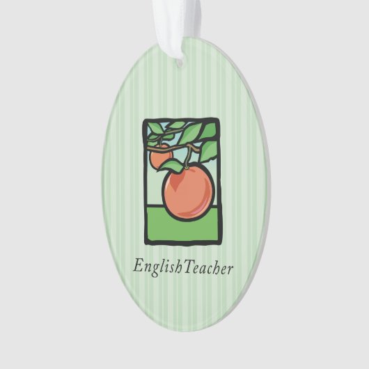 Englischlehrer Danke, Apple Ornament (Vorderseite)
