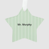 Englischlehrer Danke, Apple Ornament (Rückseite)