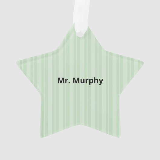 Englischlehrer Danke, Apple Ornament (Rückseite)