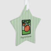 Englischlehrer Danke, Apple Ornament (Vorderseite)