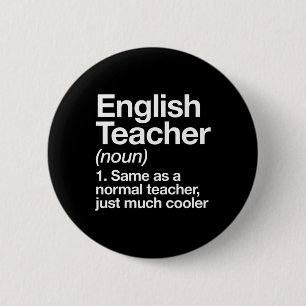 Englischlehrer Definition Lustig Zurück Zur Schule Button
