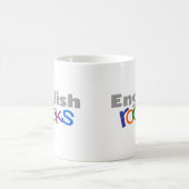 Englischlehrer-"englische Felsen-" Geschenke Kaffeetasse (Mittel)