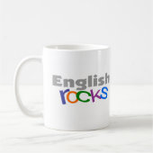 Englischlehrer-"englische Felsen-" Geschenke Kaffeetasse (Links)