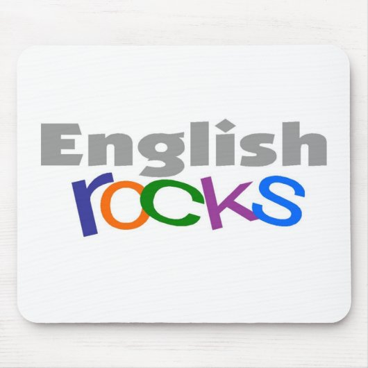 Englischlehrer-"englische Felsen-" Geschenke Mousepad (Vorne)