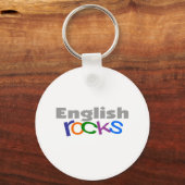 Englischlehrer "English Rocks" - Geschenke Schlüsselanhänger (Vorderseite)