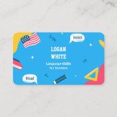 Englischlehrer ESL Instructor Visitenkarte (Vorderseite)