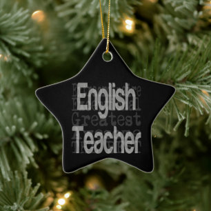 Englischlehrer Extraordinaire Keramik Ornament