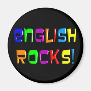 Englischlehrer-Geschenk-"englische Felsen! " Magnet