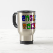 Englischlehrer-Geschenk-"englische Felsen! " Reisebecher (Vorderseite Links)